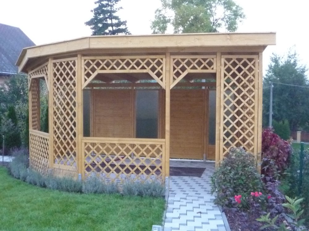dřevěná mříž Pergola