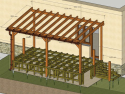 Terasa i pergola bude kotvena na zemní vruty