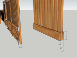 Detail sesazení jednotlivých částí plotových částí i s rozměry pro výrobu
