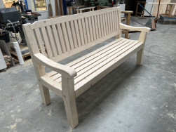 Zkompletovaná dřevěná lavice Anglie XL bez povrchové úpravy v