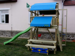 Stříška věže i Mini Picnicu je vyrobena z modré nepromokavé látky