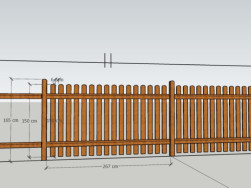 Návrh na výrobu plotu  i s rozměry pro výrobu