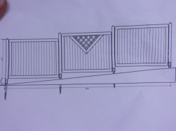 Grafický návrh na zpracování dřevěného plotu
