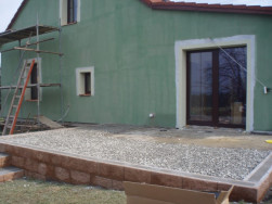 Novostavba s připravenou terasou ze ztraceného bednění