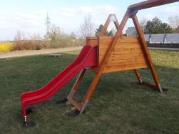 Dětská herní sestava Petr s výškou podesty 100 cm pro laminátovou skluzavku