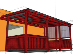 Grafick&eacute; zpracov&aacute;n&iacute; zak&aacute;zky na zastře&scaron;enou pergolu