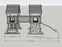 V&yacute;počet dopadov&eacute; plochy kolem dětsk&eacute; hern&iacute; věže