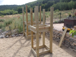 Hlavn&iacute; konstrukce je vyrobena z hranolů 9 x 9 cm