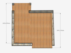 N&aacute;vrh vzhledu podlahy vypracovan&yacute; technikem Jirkou