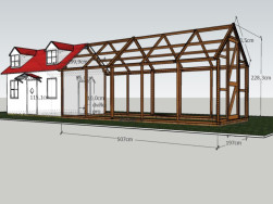 Grafick&yacute; n&aacute;vrh na&scaron;eho kolegy na napojen&iacute; voli&eacute;ry na dětsk&yacute; domeček