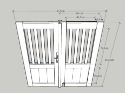 Grafick&eacute; zpracov&aacute;n&iacute; zak&aacute;zky na v&yacute;měnu dřevěn&eacute; vstupn&iacute; branky