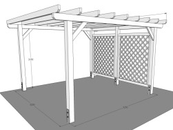 Grafick&yacute; n&aacute;vrh na&scaron;eho kolegy na samostatně stoj&iacute;c&iacute; pergolu