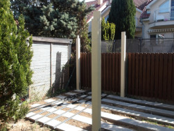 Na hlavn&iacute; nosnou konstrukci pergoly jsme použili smrkov&yacute; lepen&yacute; hranol 120 x 120 mm
