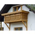 Malý otevřený balkon alpského typu